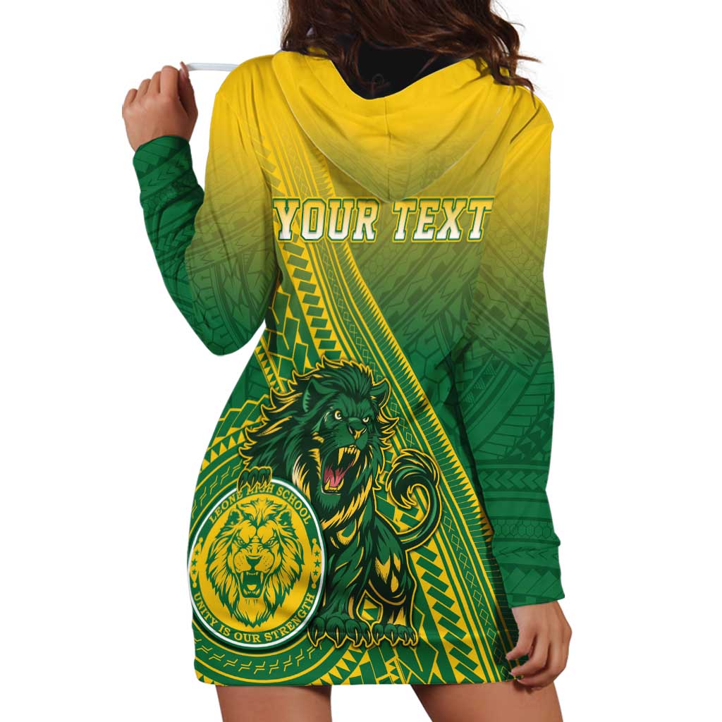 Personalized Leone High School Hoodie Dress Leone Lion LT05 - Polynesian Pride