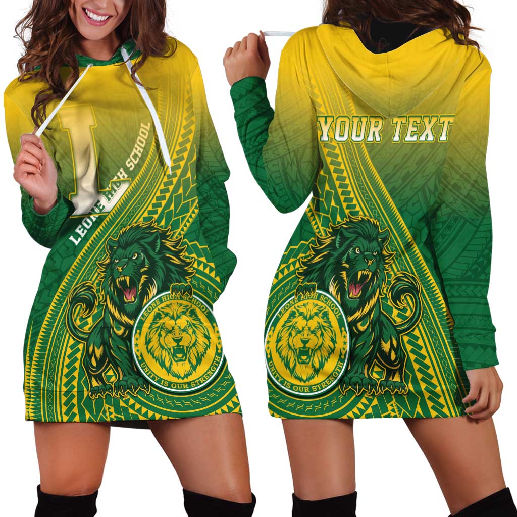 Personalized Leone High School Hoodie Dress Leone Lion LT05 - Polynesian Pride