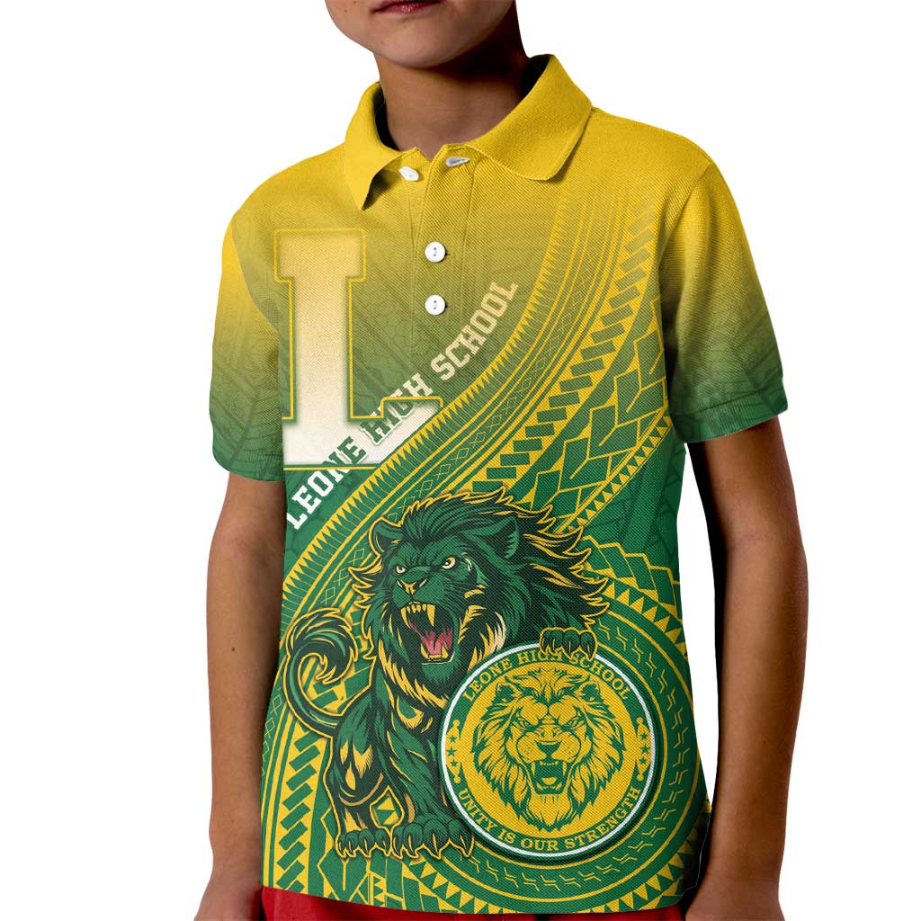 Personalized Leone High School Kid Polo Shirt Leone Lion