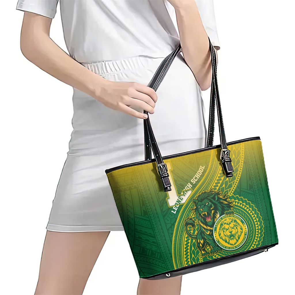 Leone High School Leather Tote Bag Leone Lion