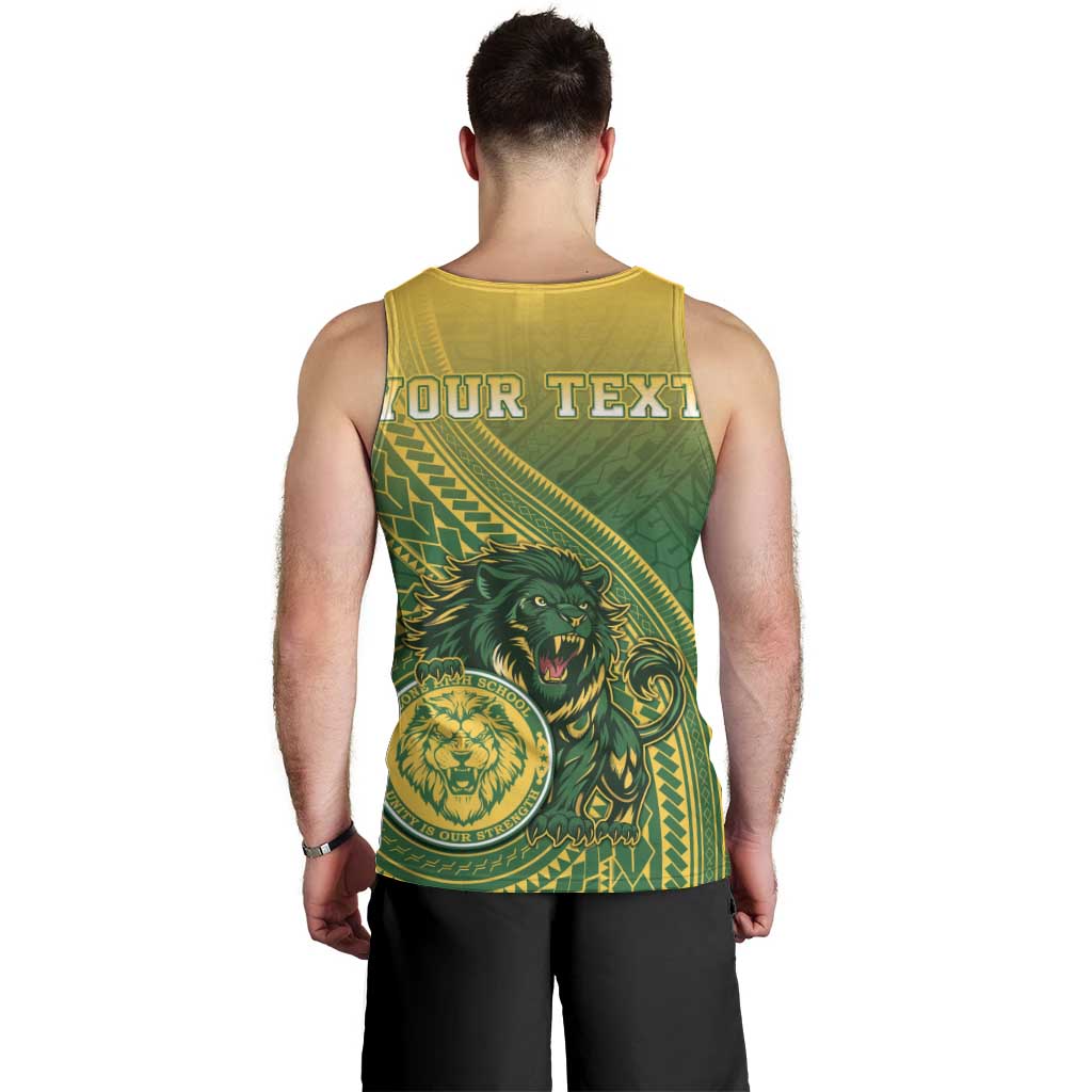 Personalized Leone High School Men Tank Top Leone Lion LT05 - Polynesian Pride