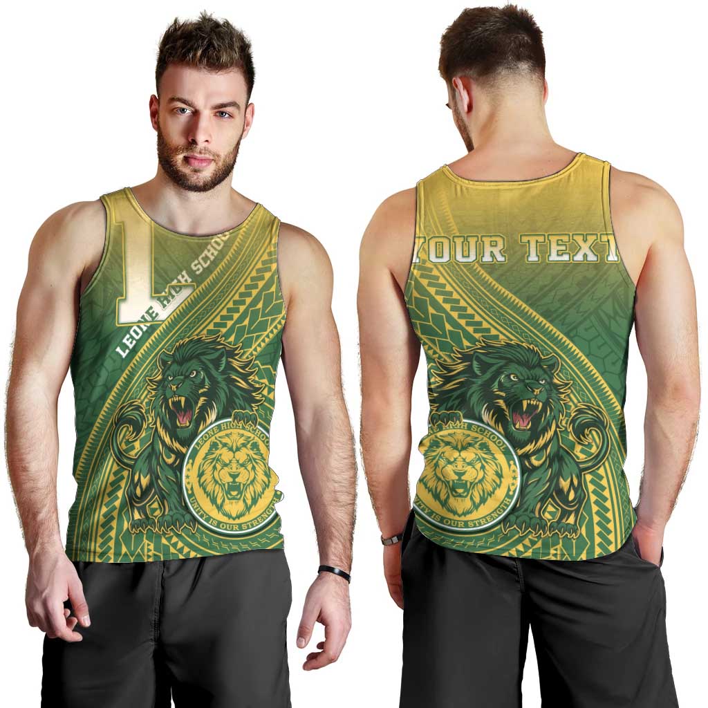 Personalized Leone High School Men Tank Top Leone Lion LT05 - Polynesian Pride