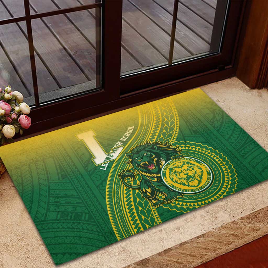 Leone High School Rubber Doormat Leone Lion LT05 - Polynesian Pride