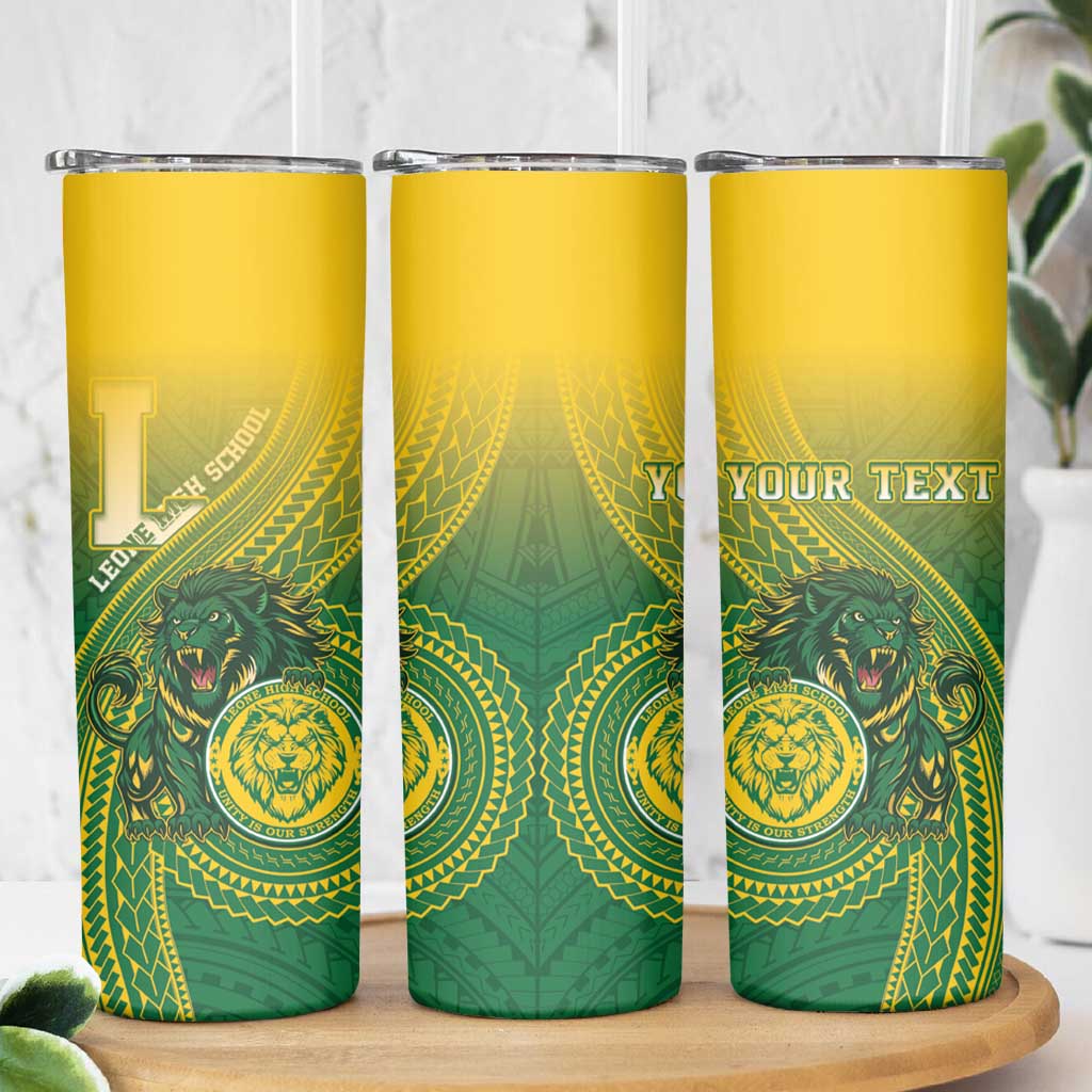 Personalized Leone High School Skinny Tumbler Leone Lion