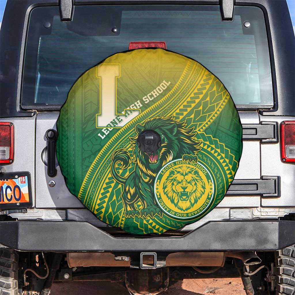 Leone High School Spare Tire Cover Leone Lion