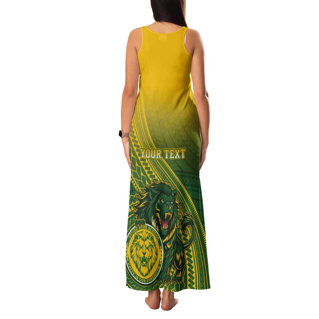 Personalized Leone High School Tank Maxi Dress Leone Lion LT05 - Polynesian Pride