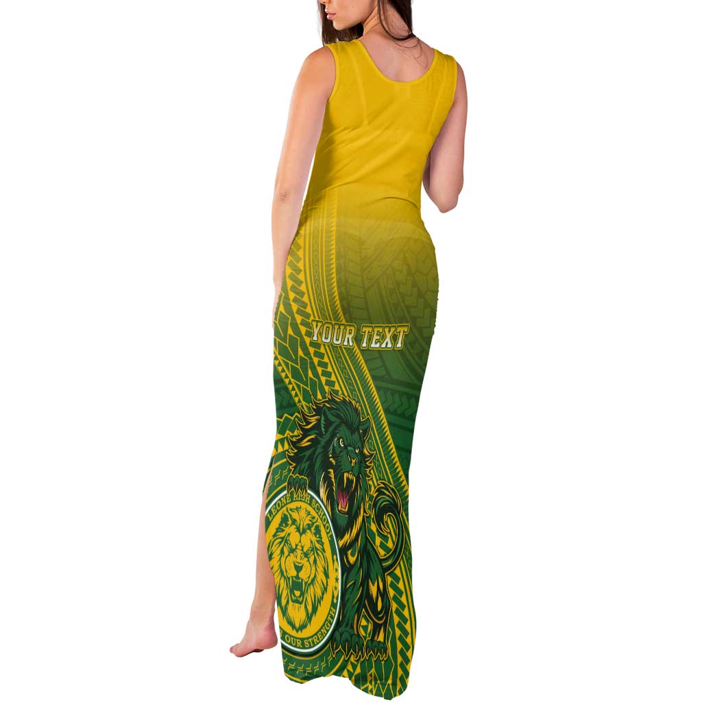 Personalized Leone High School Tank Maxi Dress Leone Lion LT05 - Polynesian Pride