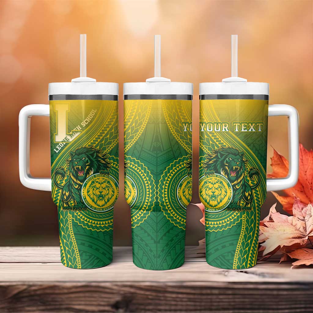 Personalized Leone High School Tumbler With Handle Leone Lion
