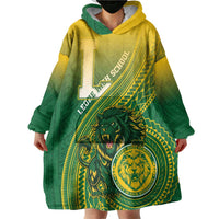 Personalized Leone High School Wearable Blanket Hoodie Leone Lion LT05 - Polynesian Pride