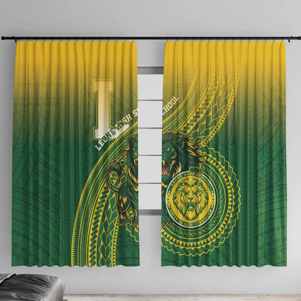 Leone High School Window Curtain Leone Lion