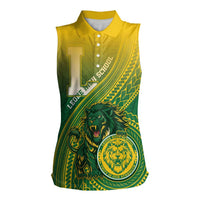 Personalized Leone High School Women Sleeveless Polo Shirt Leone Lion