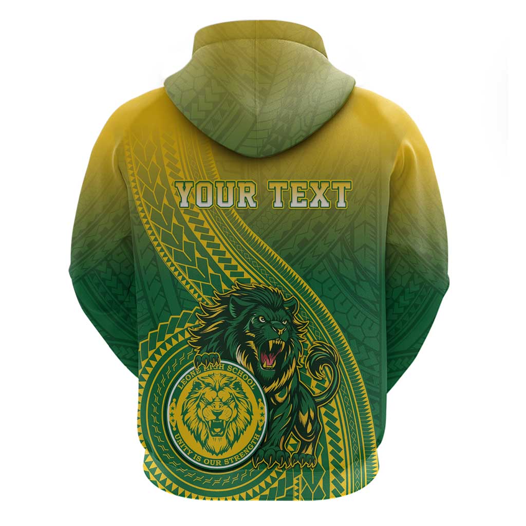 Personalized Leone High School Zip Hoodie Leone Lion