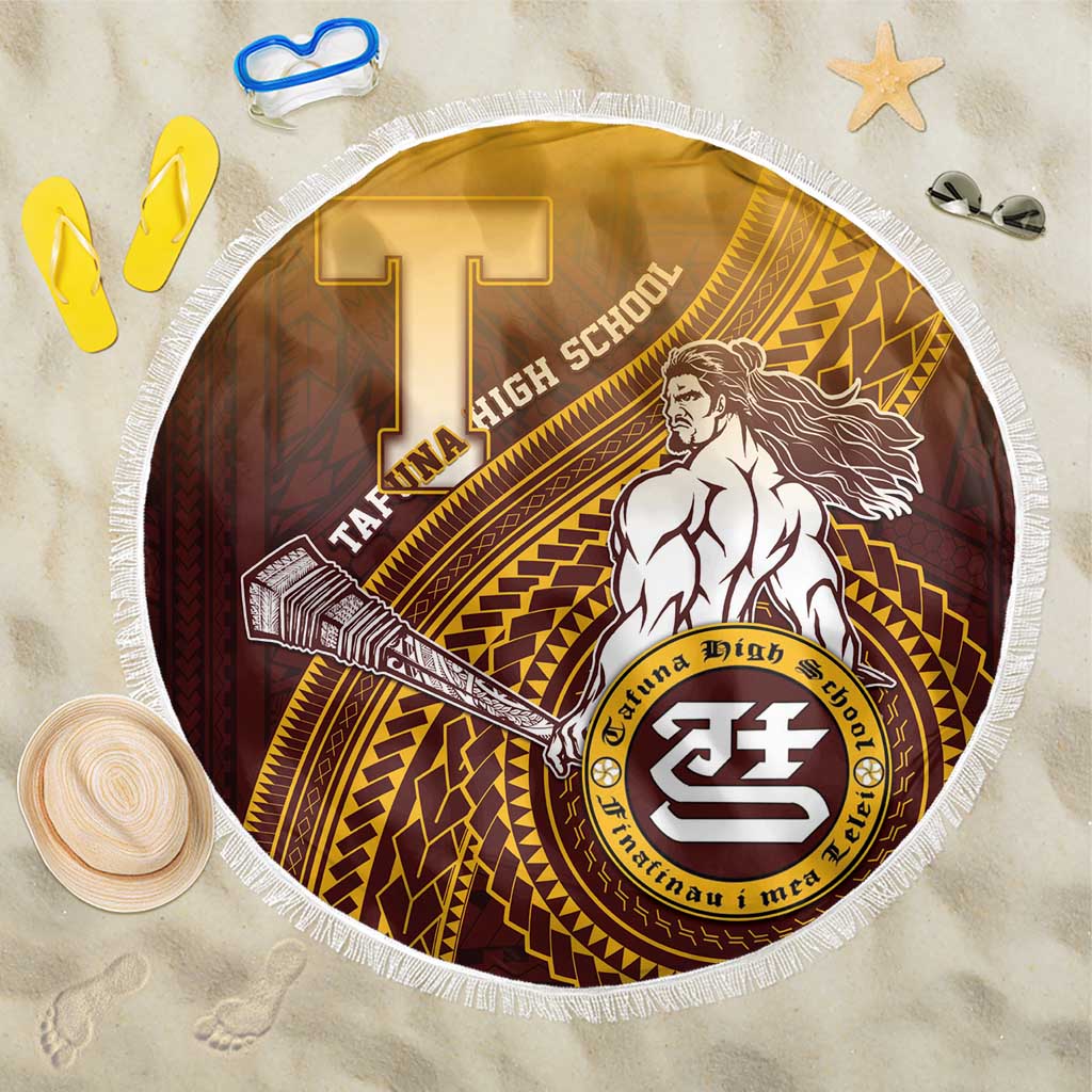 Tafuna High School Beach Blanket Polynesian Warrior LT05 One Size 150cm Maroon - Polynesian Pride