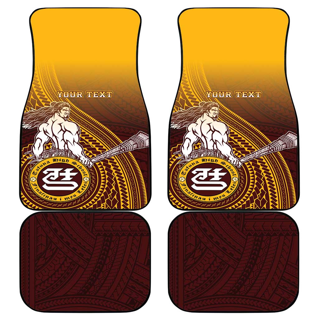 Tafuna High School Car Mats Polynesian Warrior LT05 - Polynesian Pride