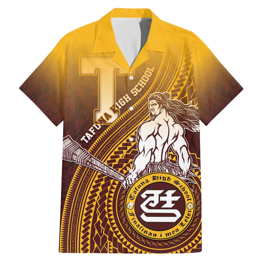 Personalized Tafuna High School Family Matching Mermaid Dress and Hawaiian Shirt Polynesian Warrior