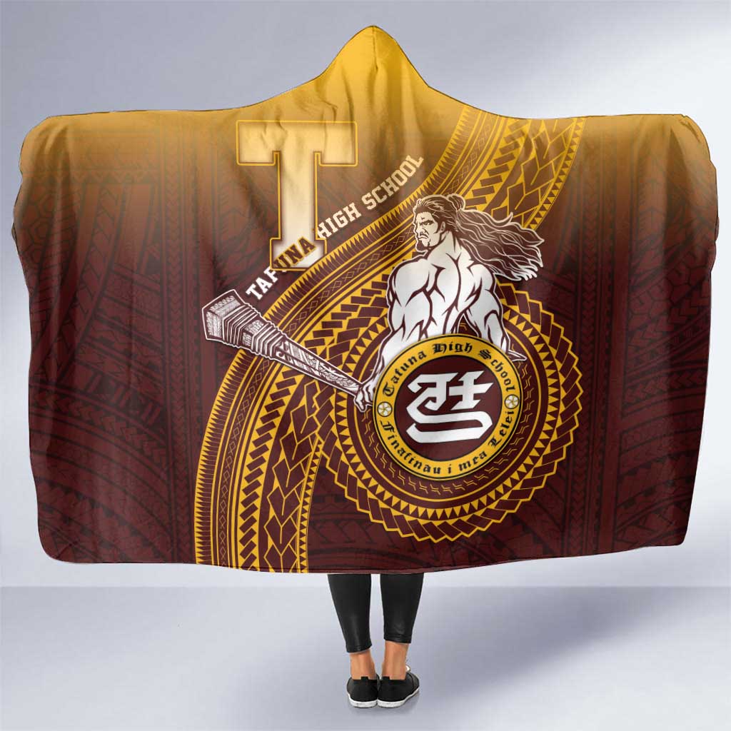 Tafuna High School Hooded Blanket Polynesian Warrior