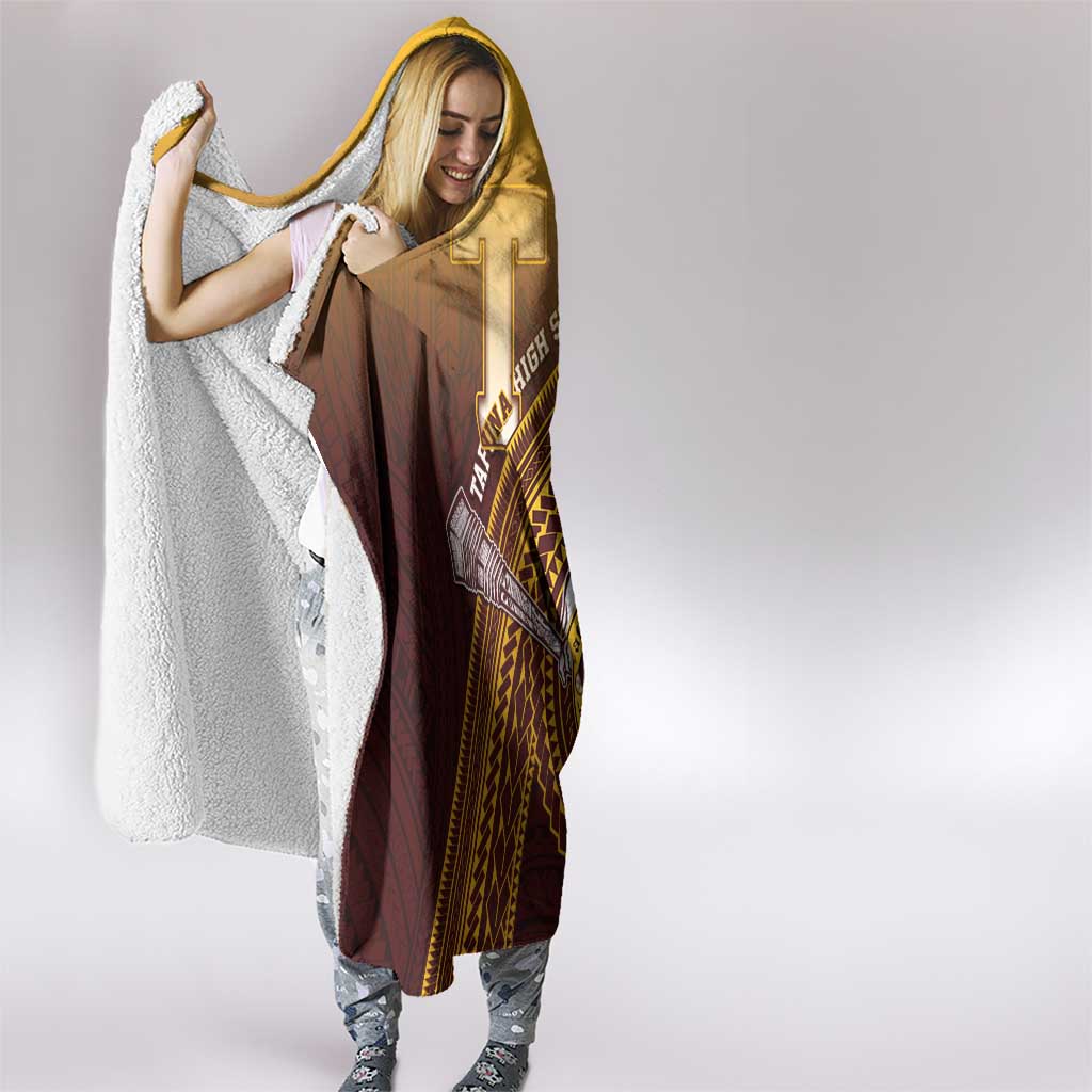 Tafuna High School Hooded Blanket Polynesian Warrior