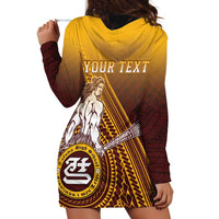 Personalized Tafuna High School Hoodie Dress Polynesian Warrior LT05 - Polynesian Pride