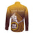 Personalized Tafuna High School Long Sleeve Button Shirt Polynesian Warrior