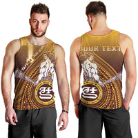 Personalized Tafuna High School Men Tank Top Polynesian Warrior LT05 - Polynesian Pride
