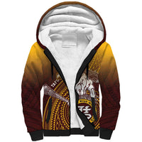 Personalized Tafuna High School Sherpa Hoodie Polynesian Warrior
