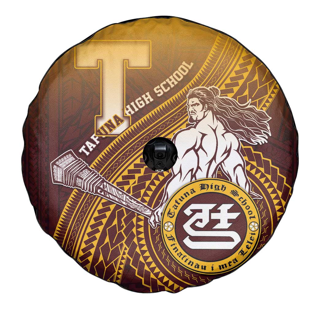 Tafuna High School Spare Tire Cover Polynesian Warrior