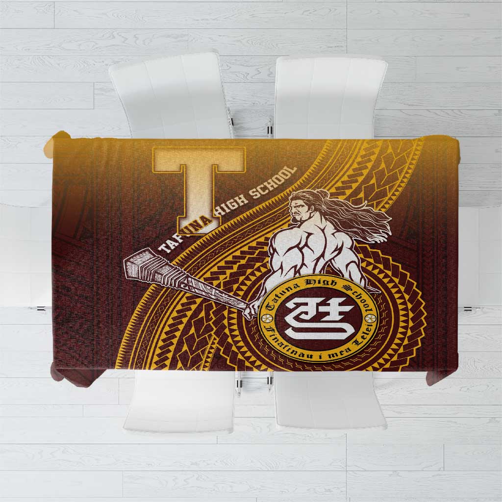 Tafuna High School Tablecloth Polynesian Warrior LT05 Maroon - Polynesian Pride