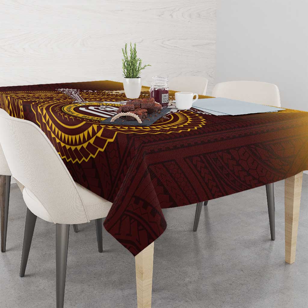 Tafuna High School Tablecloth Polynesian Warrior LT05 - Polynesian Pride