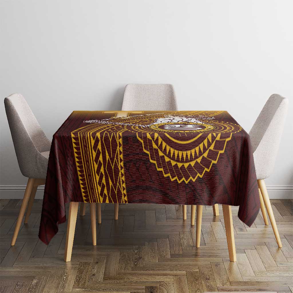 Tafuna High School Tablecloth Polynesian Warrior LT05 - Polynesian Pride