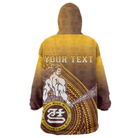 Personalized Tafuna High School Wearable Blanket Hoodie Polynesian Warrior LT05 - Polynesian Pride