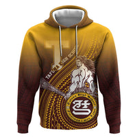 Personalized Tafuna High School Zip Hoodie Polynesian Warrior