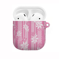 Hawaii Kakau Tribal AirPods Case With Pink Tiare LT05 Pink - Polynesian Pride