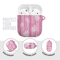 Hawaii Kakau Tribal AirPods Case With Pink Tiare LT05 - Polynesian Pride