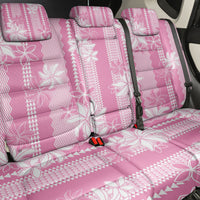Hawaii Kakau Tribal Back Car Seat Cover With Pink Tiare LT05 - Polynesian Pride