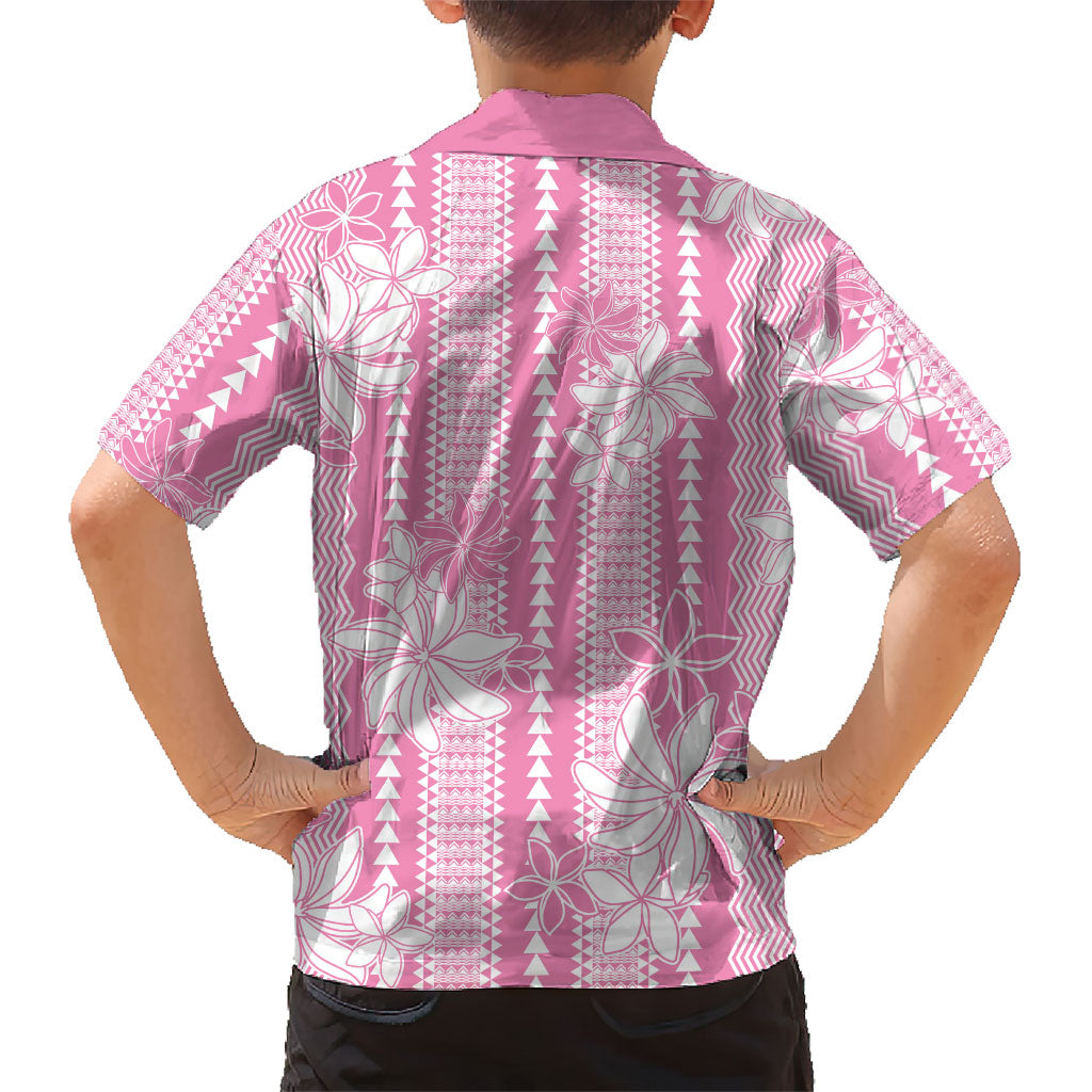Hawaii Kakau Tribal Hawaiian Shirt With Pink Tiare