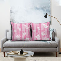 Hawaii Kakau Tribal Pillow Cover With Pink Tiare LT05 - Polynesian Pride