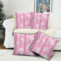 Hawaii Kakau Tribal Pillow Cover With Pink Tiare LT05 - Polynesian Pride