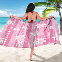 Hawaii Kakau Tribal Sarong With Pink Tiare LT05 - Polynesian Pride