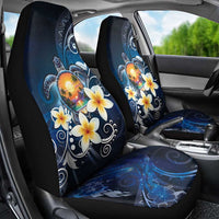 Hawaii Honu Car Seat Cover Polynesian Curves Plumeria - Polynesian Pride