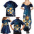 Hawaii Honu Family Matching Summer Maxi Dress and Hawaiian Shirt Polynesian Curves Plumeria - Polynesian Pride