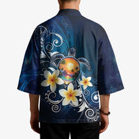 Hawaii Honu Kimono Polynesian Curves Plumeria - Polynesian Pride