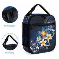 Hawaii Honu Lunch Bag Polynesian Curves Plumeria LT05 - Polynesian Pride