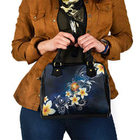 Hawaii Honu Shoulder Handbag Polynesian Curves Plumeria - Polynesian Pride
