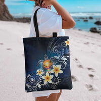 Hawaii Honu Tote Bag Polynesian Curves Plumeria - Polynesian Pride