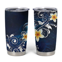 Hawaii Honu Tumbler Cup Polynesian Curves Plumeria - Polynesian Pride