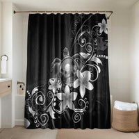 Hawaii Honu Bathroom Set Polynesian Curves Plumeria Grayscale - Polynesian Pride