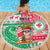 Hawaii Christmas Beach Blanket Santa Claus Surf Mele Kalikimaka LT05 - Wonder Print Shop