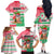 Hawaii Christmas Family Matching Off Shoulder Long Sleeve Dress and Hawaiian Shirt Santa Claus Surf Mele Kalikimaka LT05 - Polynesian Pride