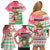 Hawaii Christmas Family Matching Off Shoulder Short Dress and Hawaiian Shirt Santa Claus Surf Mele Kalikimaka LT05 - Polynesian Pride