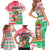 Hawaii Christmas Family Matching Short Sleeve Bodycon Dress and Hawaiian Shirt Santa Claus Surf Mele Kalikimaka LT05 - Polynesian Pride